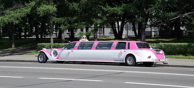 Stretched Pink Limo